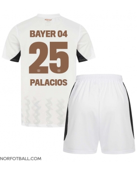 Billige Fotballdrakt Bayer Leverkusen Exequiel Palacios #25 Replika Bortedraktsett Barn 2024-25 Kortermet (med bukser)